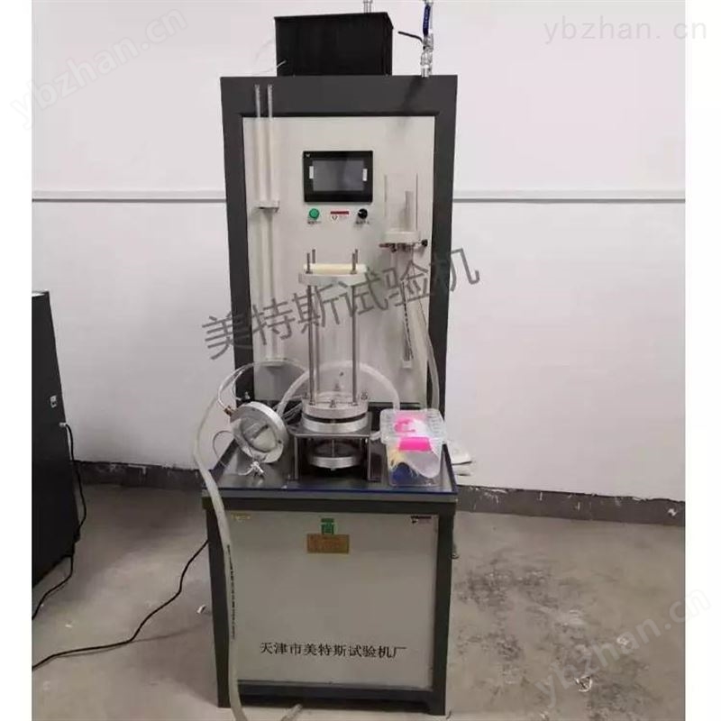 天津美特斯SYJMTS全自動塑料排水板縱向通水量測定儀TSY-17臥式彩色觸摸屏