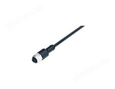 M12 4Pin 电缆连接器、直头、母头